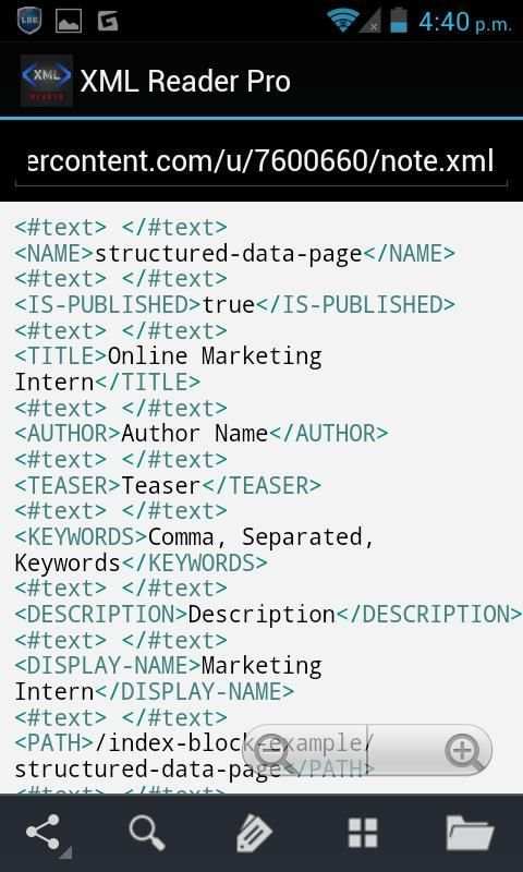 XML Reader Lite screenshot 2