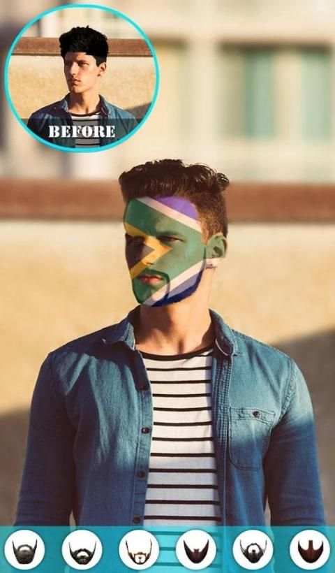 Flag On Face Photo Booth screenshot 1