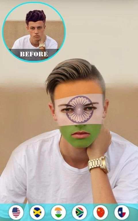 Flag On Face Photo Booth screenshot 10