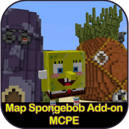 ikon Map Spongebob Addon for MCPE
