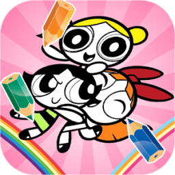 ikon Girls Coloring for Power Puff