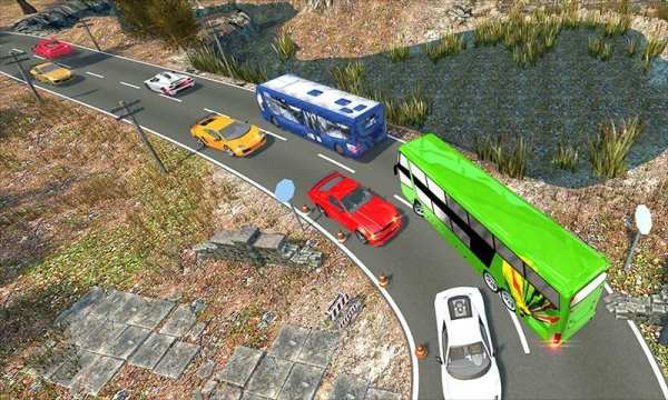 Pelatih Bus Off Road Drive sim screenshot 15