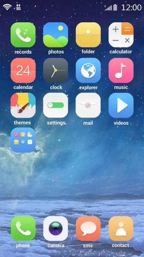 Starry Sky Launcher Theme screenshot 2