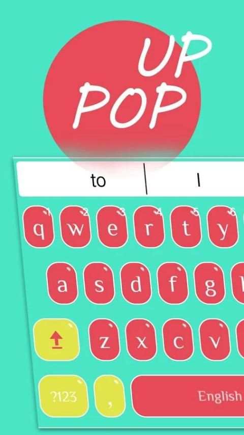 Pop Up Keyboard Theme स्क्रीनशॉट 1
