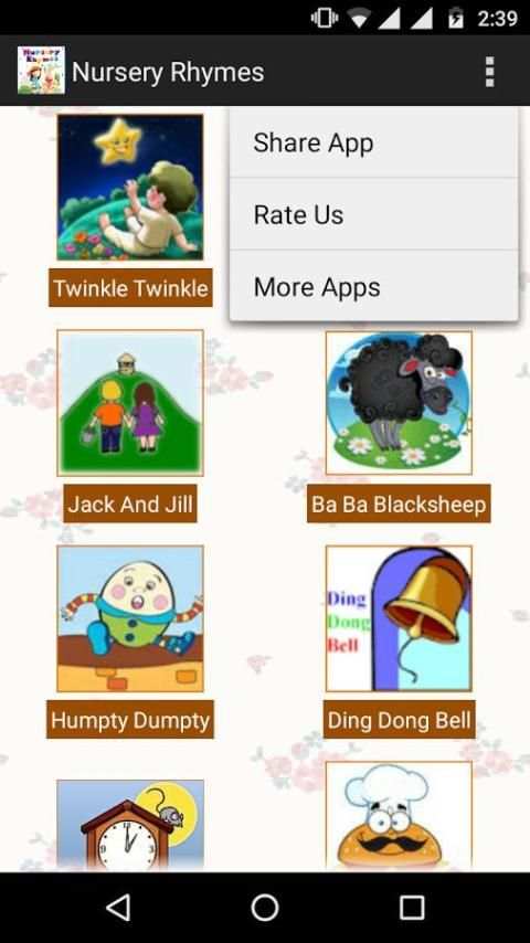 Nursery Rhymes For Kids скриншот 1