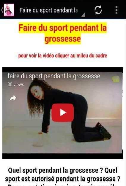 sport et grossesse screenshot 4