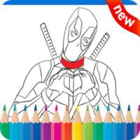 Draw & Coloring Game Deadpool