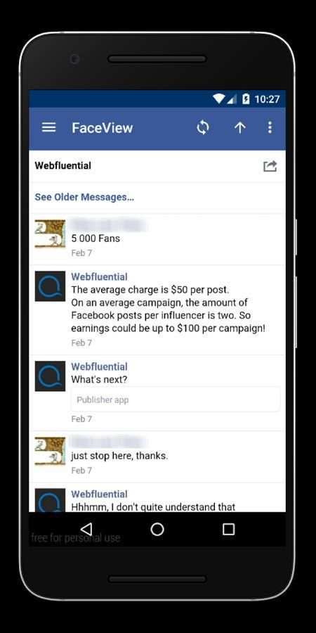 Lite for FBook- Lite Messenger screenshot 1