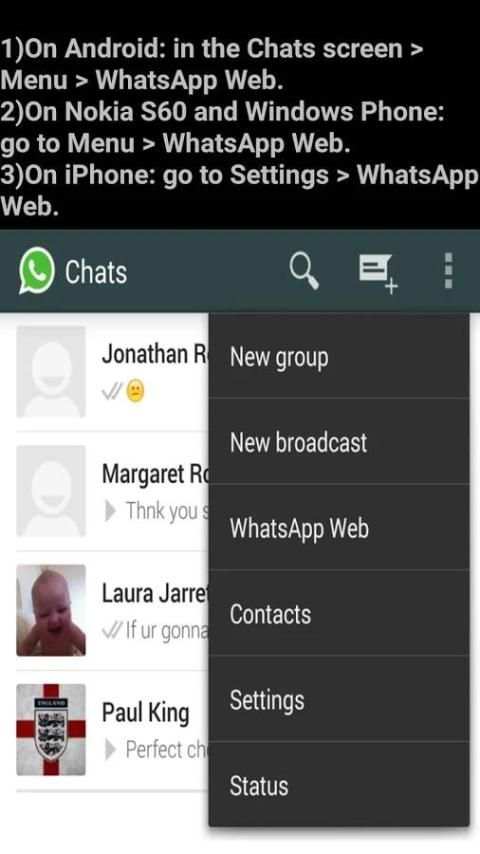 how to use whatsapp web screenshot 2
