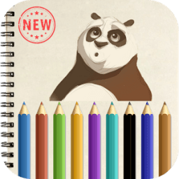 ikon Coloring Book : Panda Kung Fu