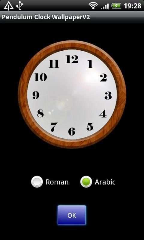 Pendulum Clock LiveWallpaperV2 स्क्रीनशॉट 3