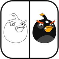 How To Draw Angry Birds Black