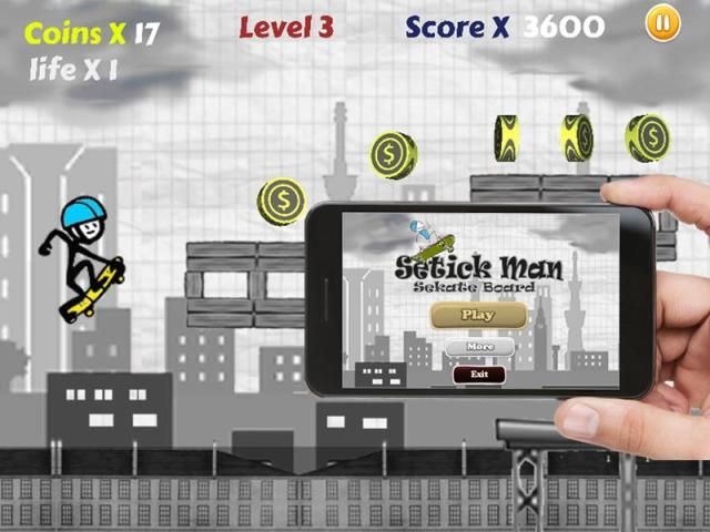 StickMan SkateBoard screenshot 4