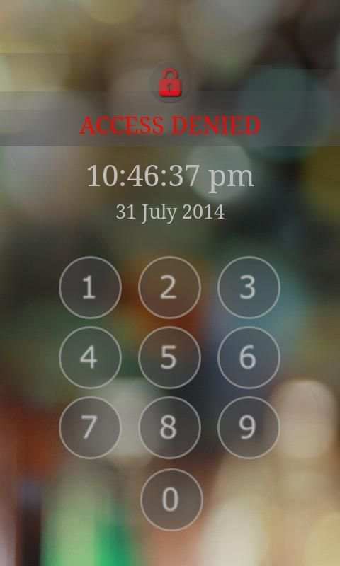 Keypad Screen Lock स्क्रीनशॉट 2