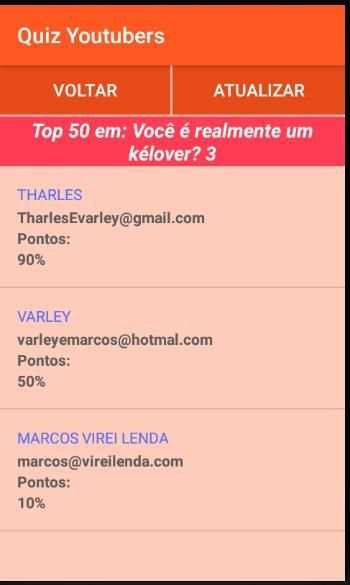 Jogo Quiz Youtubers screenshot 1