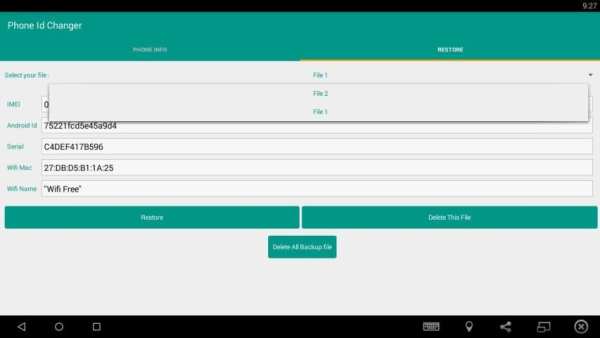 Device Id IMEI Changer Xposed स्क्रीनशॉट 1