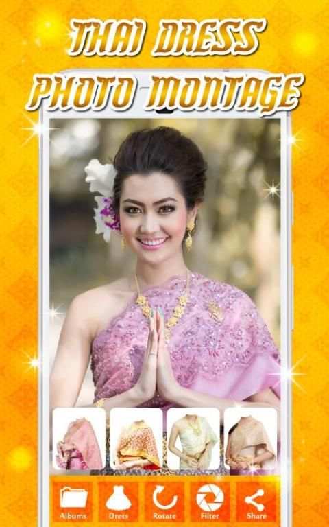 Thai Dress Photo Montage скриншот 3