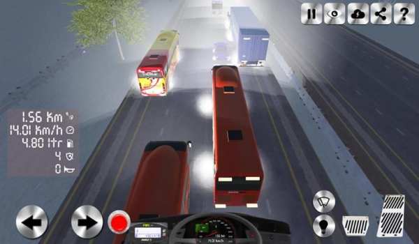 Telolet Bus 3D Trafik Racing скриншот 2