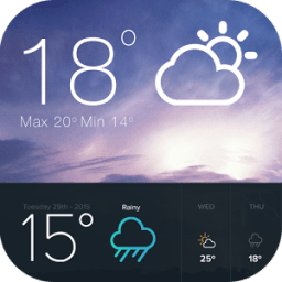 Transparent weather Widget أيقونة