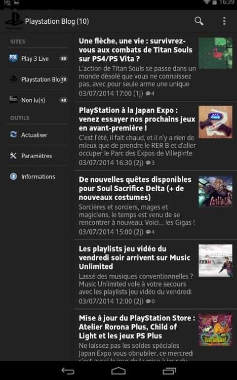 Actualités Playstation screenshot 2