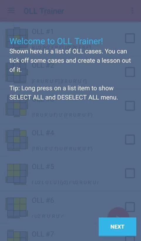 OLL Trainer स्क्रीनशॉट 5