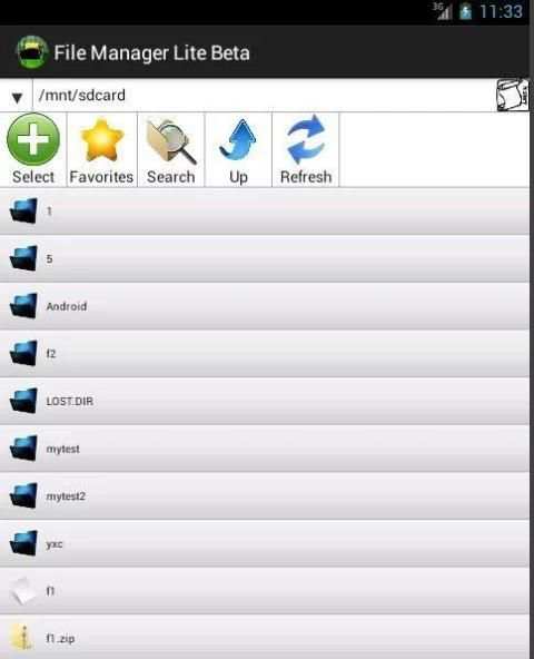 File explorer / manager Lite скриншот 3