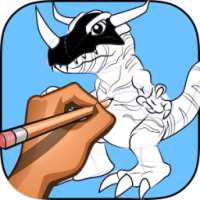how to draw Digimon on 9Apps