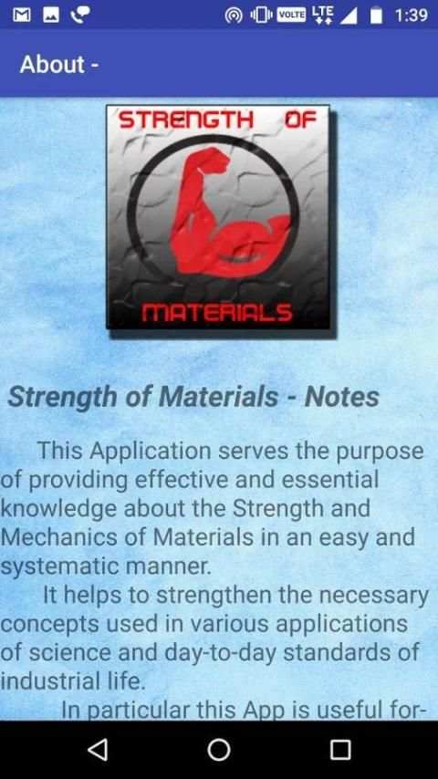 Strength of Materials - Notes скриншот 1