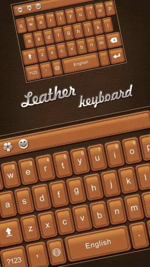 Luxury Simple Leather Keyboard screenshot 2