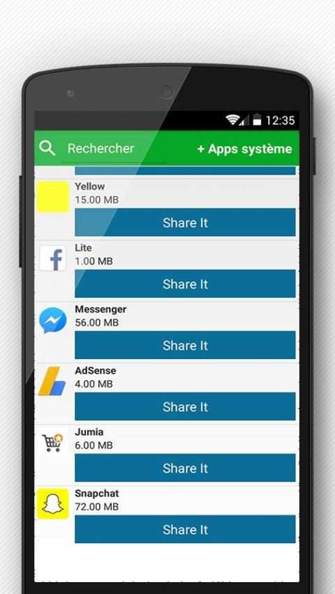 شريط - ارسال التطبيقات بلوتوث screenshot 3