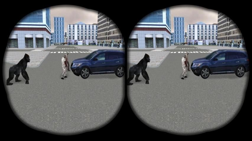 VR Злой Gorilla Rampage 3D скриншот 4