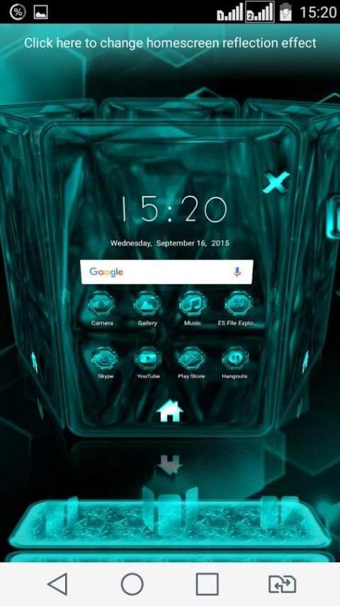 NEXT LAUNCHER THEME OctaXcyaN screenshot 4