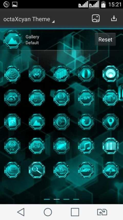 NEXT LAUNCHER THEME OctaXcyaN screenshot 1