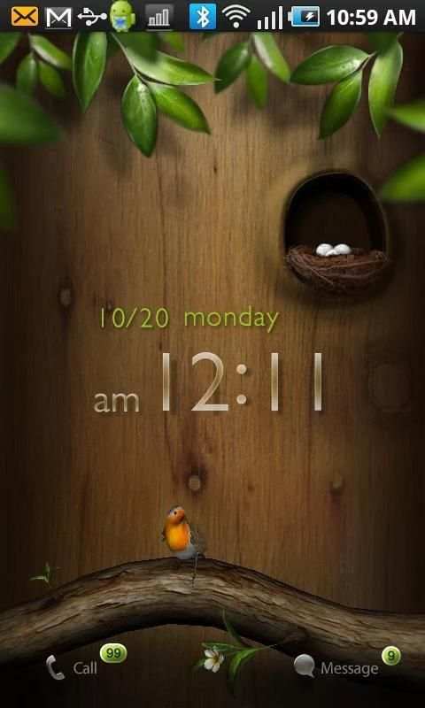 Tia Locker Ani Bird Theme स्क्रीनशॉट 4