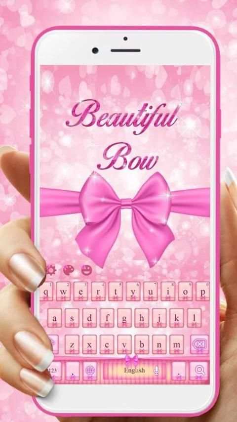 Pink Bow Girly Typewriter скриншот 4
