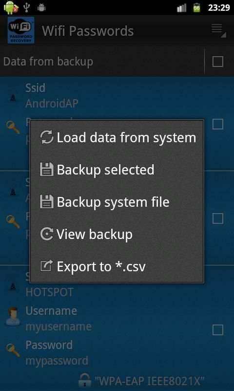 Wifi Password Recovery [ROOT] screenshot 2