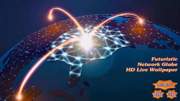 Futuristic Network Globe 3D स्क्रीनशॉट 7