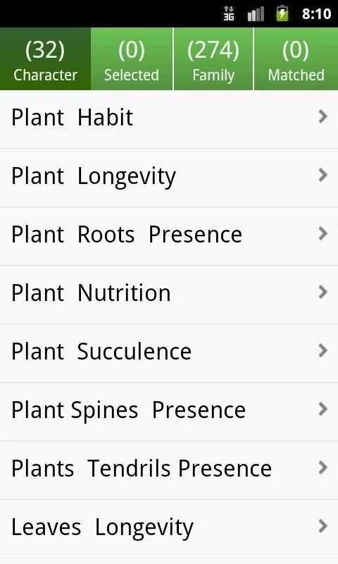 Key: Plant Families скриншот 5