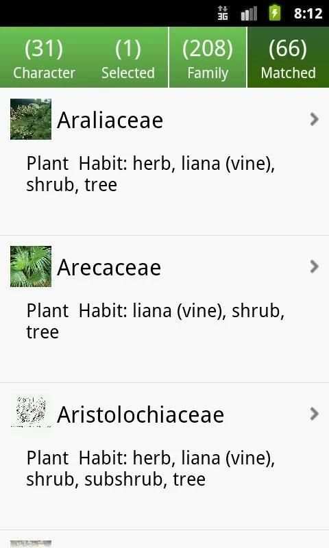 Key: Plant Families скриншот 4