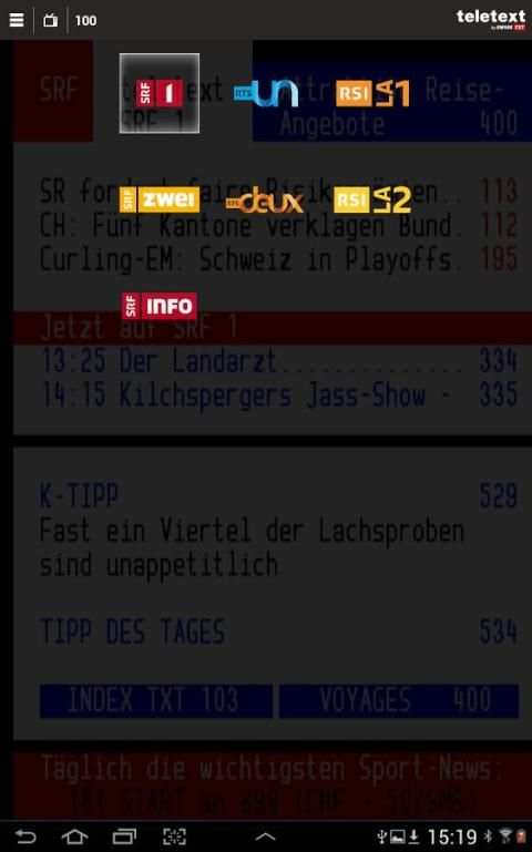 TELETEXT (mobile Website) screenshot 2