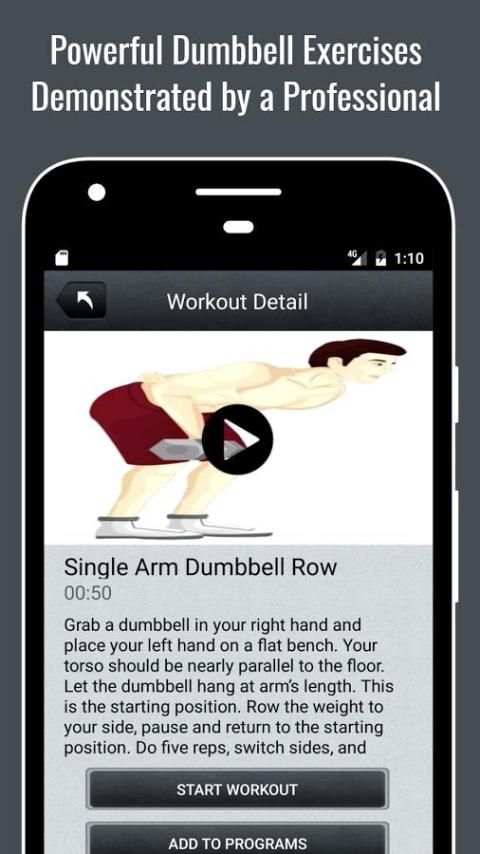 Dumbbell Workout Routine Lite स्क्रीनशॉट 14