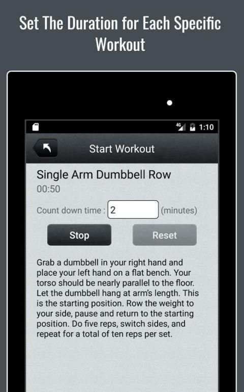 Dumbbell Workout Routine Lite screenshot 2