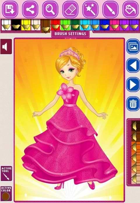Princess Coloring Book 3 screenshot 1