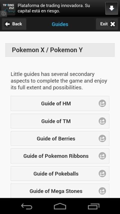 Guides Pokemon X / Y screenshot 3