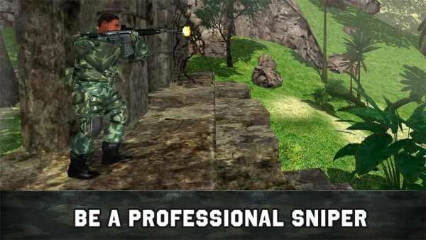 Jungle Commando Sniper Shooter screenshot 4