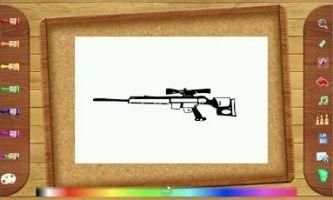 Sniper Rifles Coloring скриншот 1