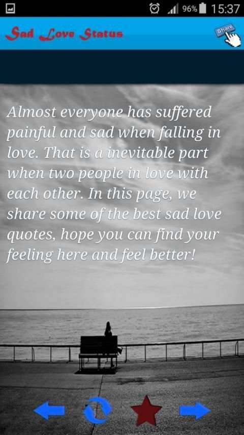 Sad Love Status screenshot 4
