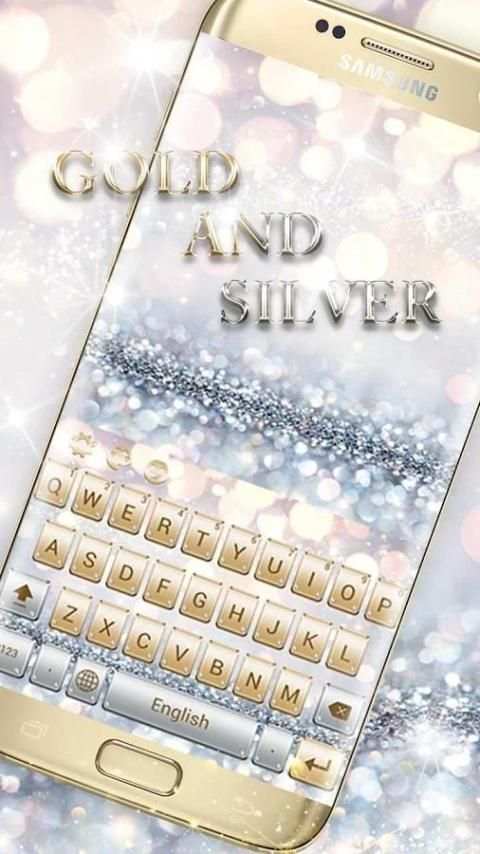 Gold And Silver Keyboard Theme screenshot 3