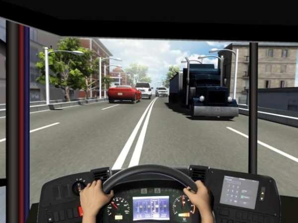 Racing In Bus - Traffic Racer скриншот 3