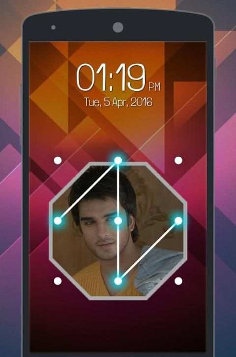 Photo Pattern Lock Screen скриншот 1